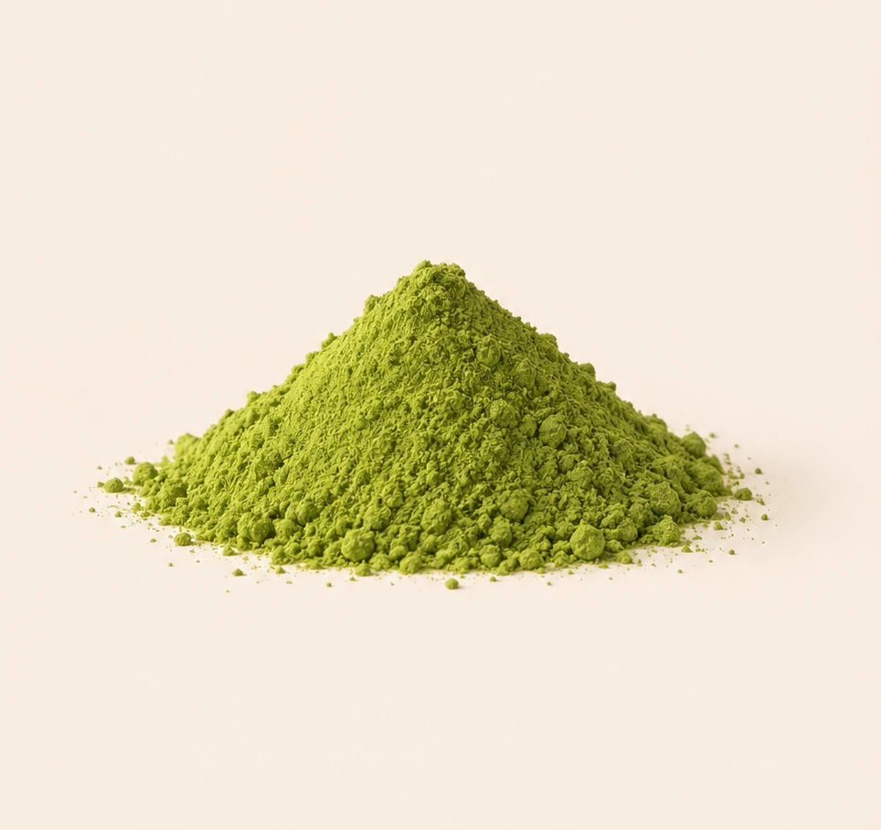 Grünes Matcha-Pulver